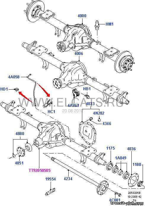 Восстановление ведущего моста Форд Транзит (Ford Transit) [F83G29L]